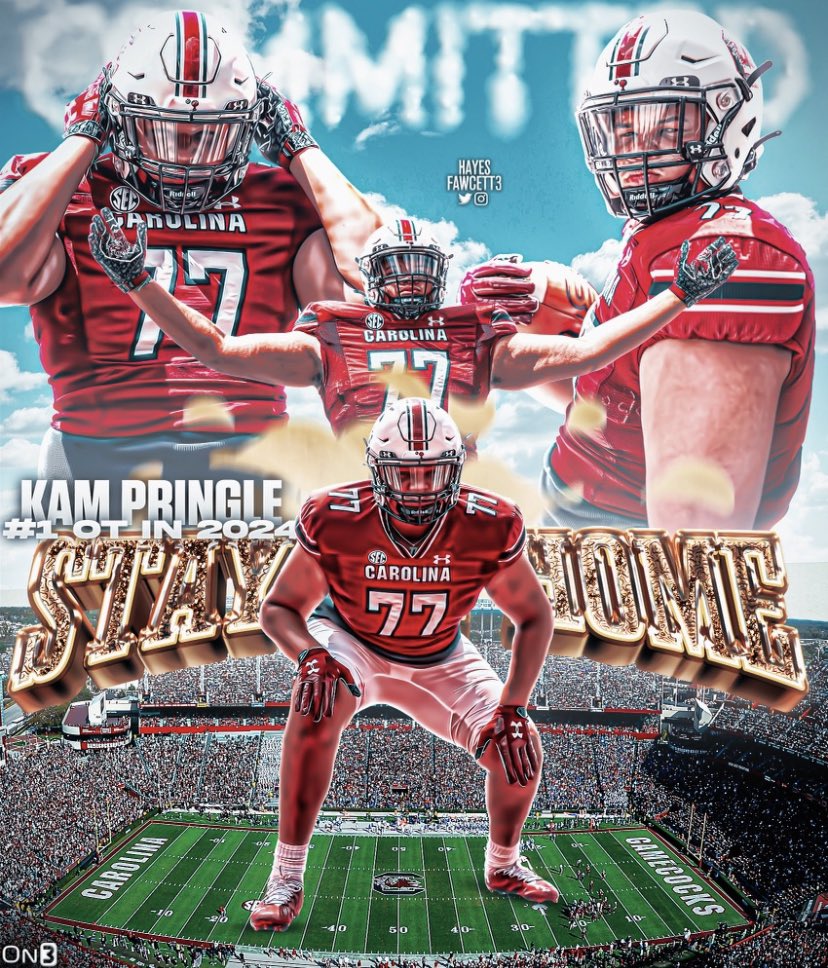 I’M STAYING HOME BABY!!! 🤙🏽🐔 #SPURSUP <a href="/CoachSBeamer/">Shane Beamer</a> <a href="/CoachTeasley/">Lonnie Teasley</a> <a href="/CoachG_Adkins/">Greg Adkins</a> <a href="/TaylorLEdwards/">Taylor Edwards</a> <a href="/coachjstepp/">Coach Justin Stepp</a> <a href="/Dowell_Loggains/">Dowell Loggains</a> <a href="/MoHard20/">Montario Hardesty</a> <a href="/GamecockFB/">South Carolina Football</a> @ggpringle33 
Credit: <a href="/Hayesfawcett3/">Hayes Fawcett</a>