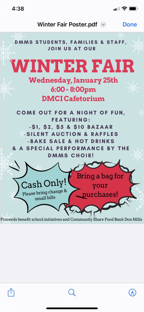 Dmms_tdsb (@dmms_tdsb) on Twitter photo DMMS Winter Fair is 3 sleeps away! It will be held at the DMCI cafeteria from 6pm to 8pm.There will be awesome raffle baskets, silent auction items, baked goods and coffee, tea and hot chocolate for sale!! <a href="/SukWu1/">Suk Wu (she/her/elle)</a> @Courtne75867143 <a href="/LC2_TDSB/">Learning Centre 2</a> DMMS Winter Fair is 3 sleeps away! It will be held at the DMCI cafeteria from 6pm to 8pm.There will be awesome raffle baskets, silent auction items, baked goods and coffee, tea and hot chocolate for sale!! <a href="/SukWu1/">Suk Wu (she/her/elle)</a> @Courtne75867143 <a href="/LC2_TDSB/">Learning Centre 2</a>