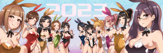 あけましてのバニー絵(まだ1月なのでセーフ)🤔🤔🤔 