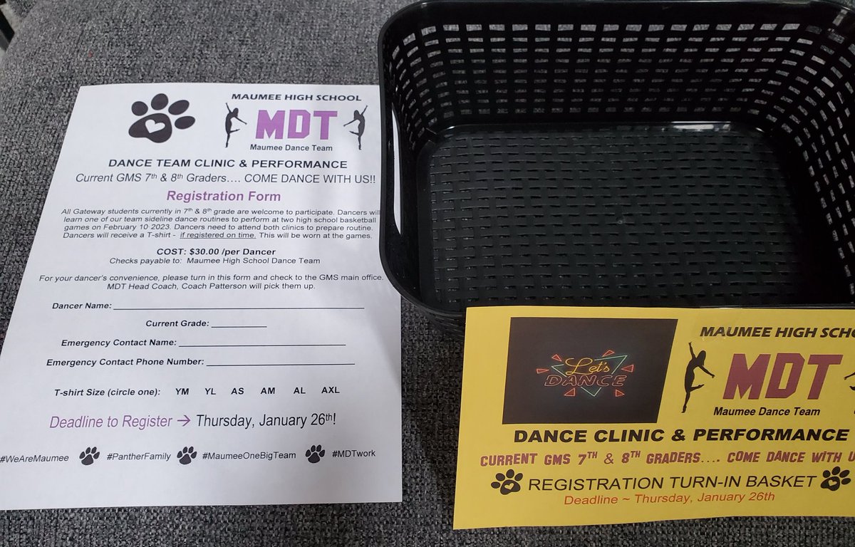 🏀🐾GMS Dance Team Clinics &amp; Performances!!🐾🏀
<a href="/PanthersMS/">MMS Athletics/Activities</a> @PanthersGMS <a href="/MaumeePanthers/">Maumee Panthers</a> <a href="/maumee_schools/">Maumee City Schools</a>