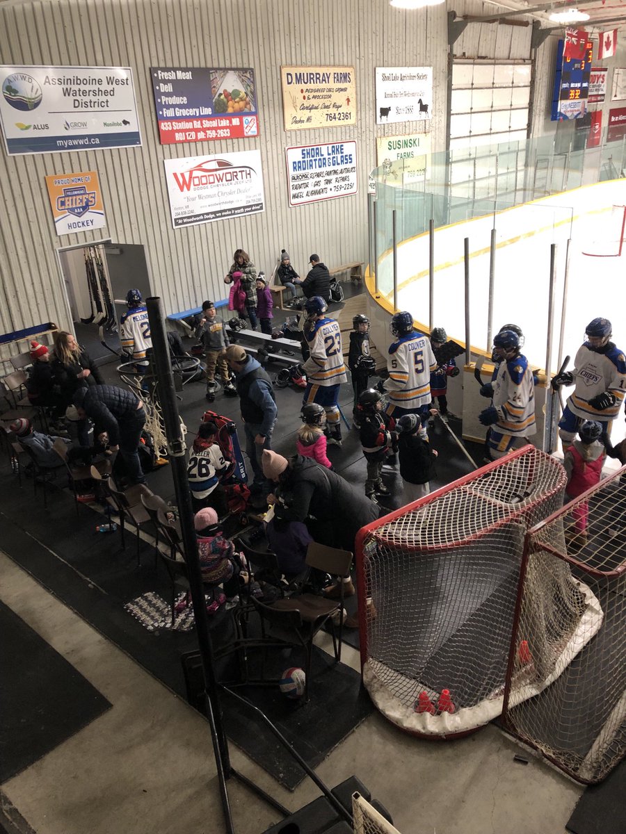 AAAU18Chiefs's tweet photo. Let’s call this a success for Yellowhead Minor Hockey.  Thanks to Parents, Coaches, and Players.  Chiefs win 6-3 but look at the smiles on the Future Chiefs! https://t.co/9dK1oJY5K3