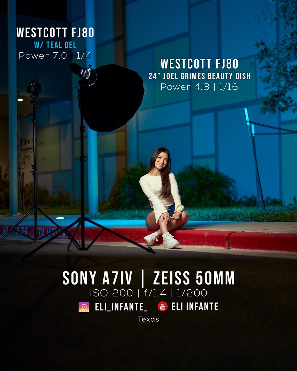 Color gels are a must for night portraits 📸