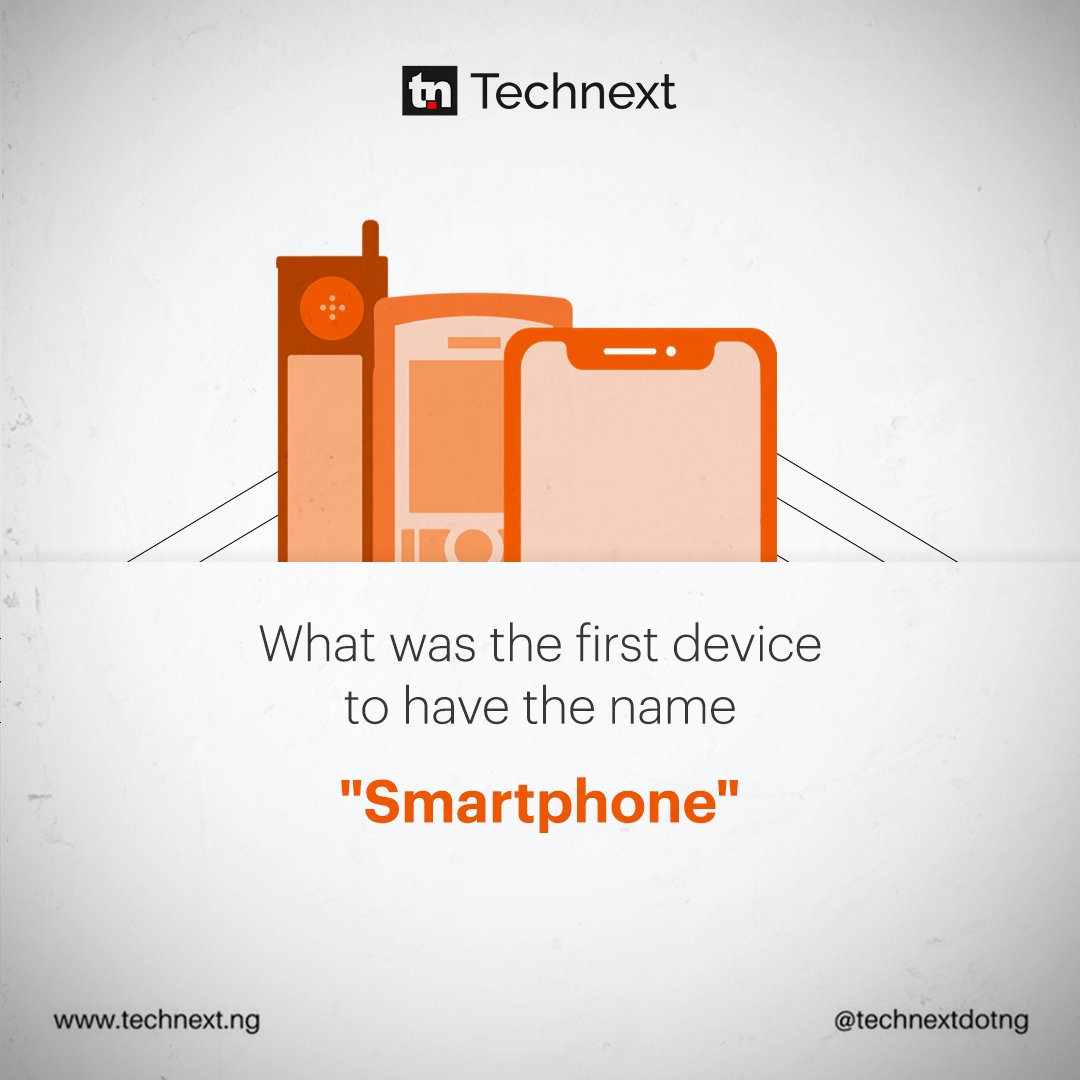 technextdotng's tweet image. Tech gurus, let&apos;s see how well-versed you are in the history of smartphones. Can you name the first device to have the name smartphone? 

Do not use Google or ChatGPT 😁

#Techquestion #Howtechieareyou #ChatGPT #smartphones