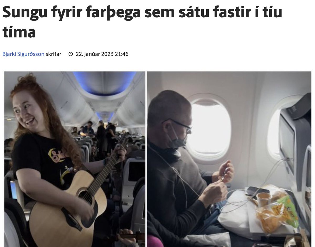 mun aldrei aftur fljúga af ótta við að geta mögulega hugsanlega átt smá séns á að lenda í þessu