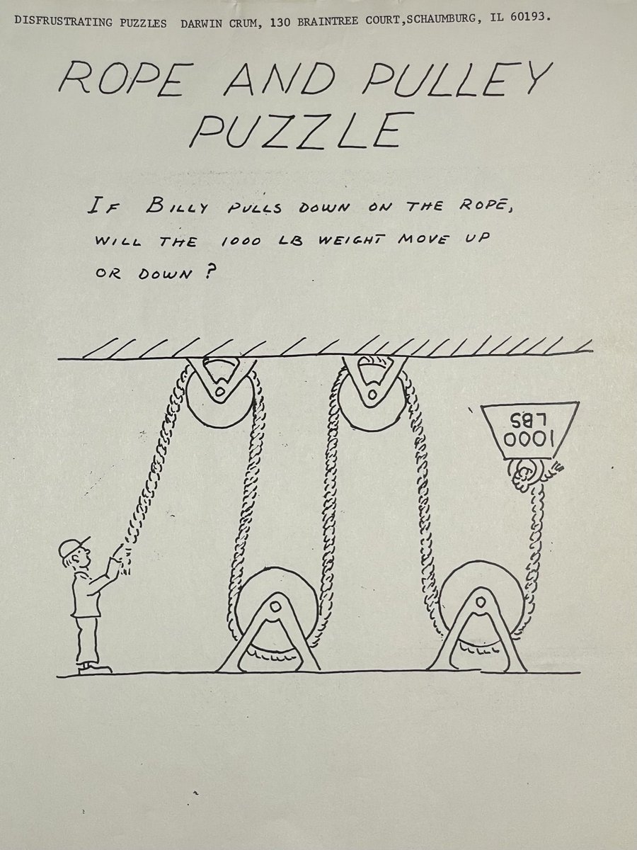 My mom sent me some papers that belonged to my grandfather, Darwin Randall Crum, which included a collection of “Disfrustrating Puzzles” he created