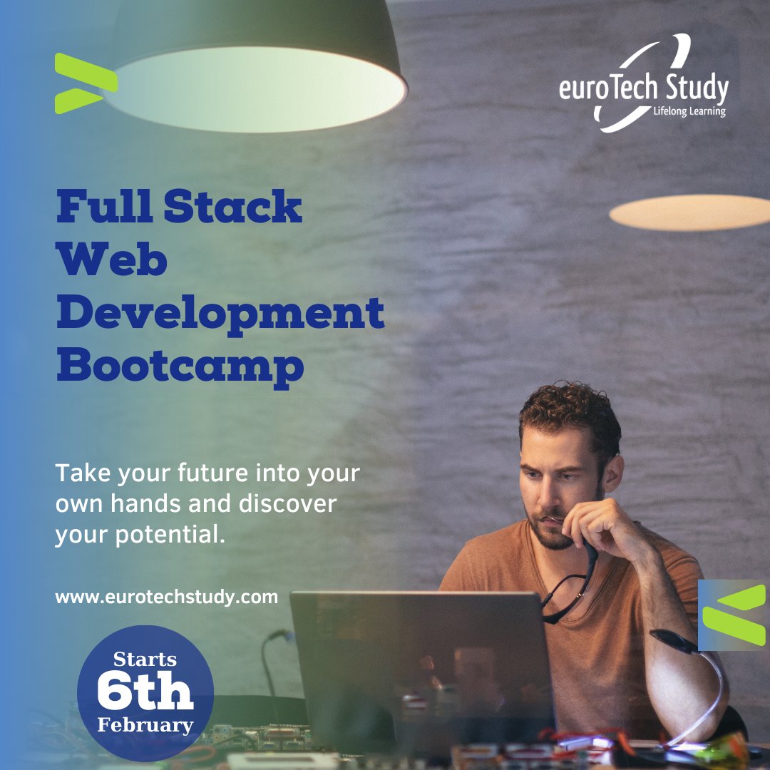 EurotechStudy's tweet image. Starts 6th February...
💯 Join our Full Stack Web Development Bootcamp and learn the skills you need to become a professional web developer.
💯Enroll now and take the first step towards a fulfilling career in tech!"
#FullStackWebDevelopment #html #css #javascript #php