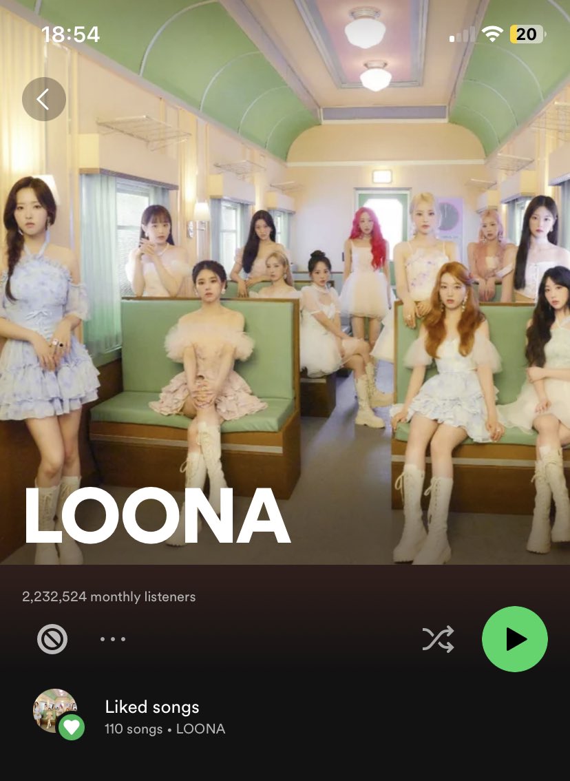 uaretheheart's tweet photo. my question is Why are loona’s monthly listeners at its highest peak rn… https://t.co/T7MCZ9vF6d
