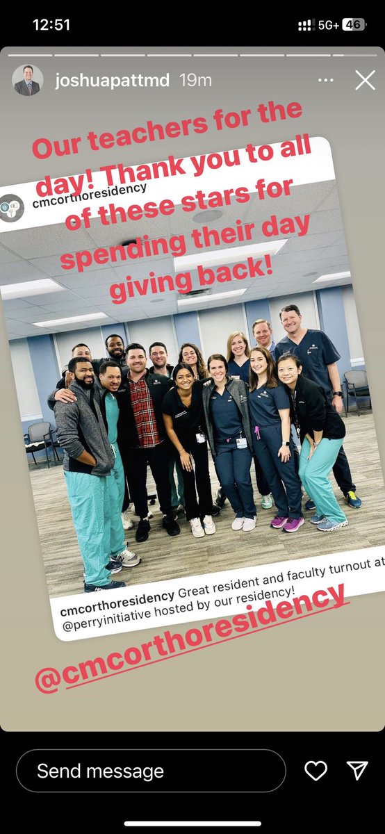 Another great day sharing the awesomeness of orthopaedic surgery with the next generation of orthopaedic surgeons! 7th year of the @PerryInitiative program in Charlotte. Thanks to <a href="/CMC_OrthoRes/">CMC Ortho Residency</a> for teaching and showing how Ortho is for everyone! #WomenInSTEM #heforshe