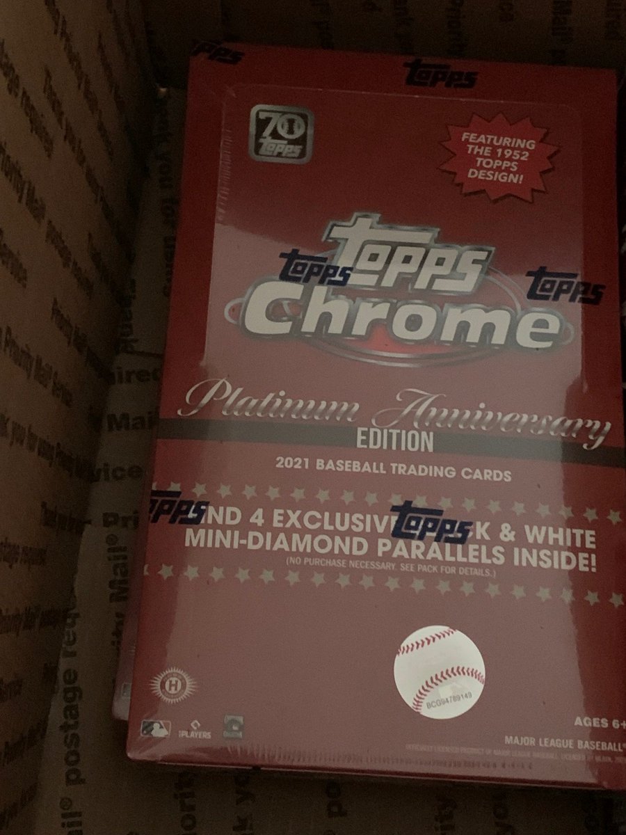 Who wants a free 2021 Topps Chrome Platinum Anniv. Lite box? - Follow @CardPurchaser - Retweet this tweet - Like this tweet I will NOT send links in DM Winner drawn Monday 1/23 at 9pm CST! US shipping address please! Preview CardPurchaser Discord: discord.gg/cardpurchaser