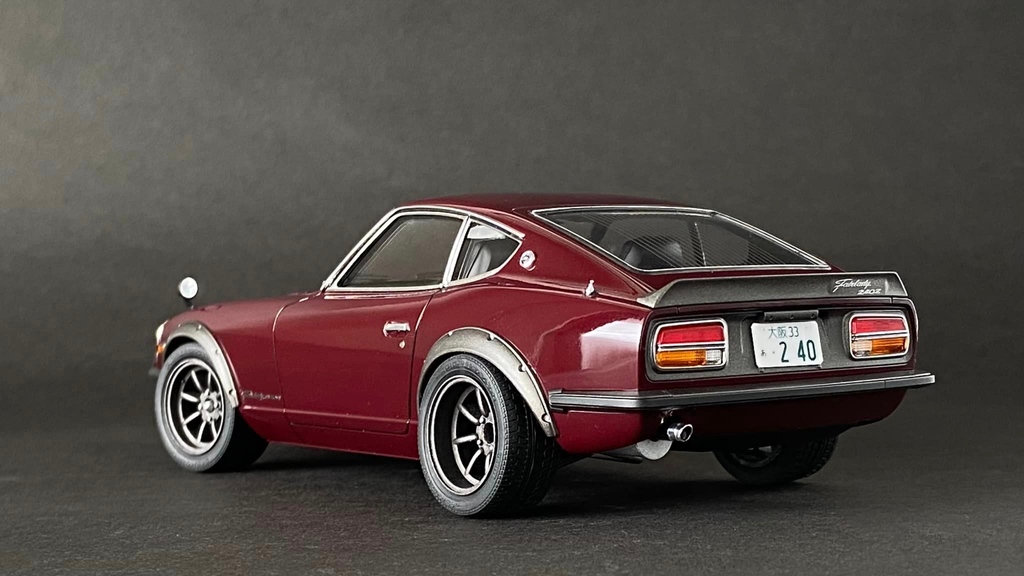 hearnshobbies's tweet photo. Tamiya Fairlady 240ZG.  The wheels are Fujimi Watanabe 8 spokes.  The engine room has piping. By Tomo Matsu.

#Repost 
Follow - @hearnshobbies for more

https://t.co/P7shQC4PEM

#Askhearns #hobbies #TheHobbyman #Hobbyman #Hearnshobbies #Melbourne #tamiya #nissan #240zg #fairlady https://t.co/MaXhfSE1A3