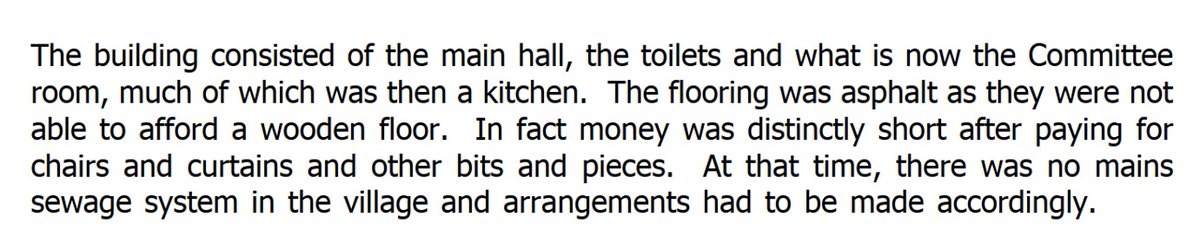 Our current village hall cost £3,020 when it was built in 1951. This is equivalent to around £121,366 in today’s money. The village hall took a lot of effort to fundraise but was hampered by shortages of materials! Here's an extract from "The History of Bradfield Village Hall"