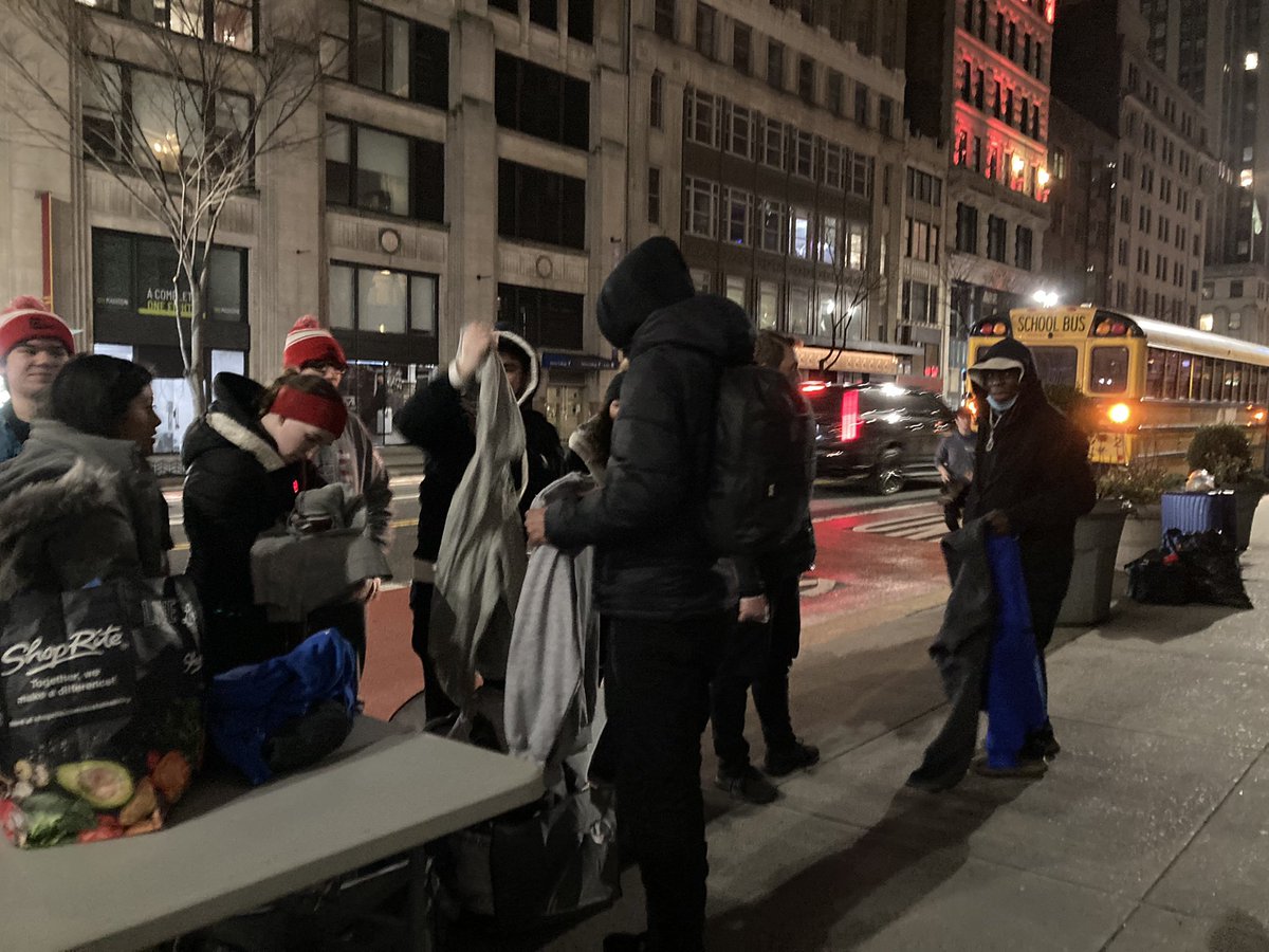 EmersonCavosKC's tweet image. Another successful Midnight Run thanks to the Emerson community and some pretty amazing Key Club members! Months of planning and hard work led us to the streets of NYC last night handing out food, clothing, and toiletries! Catch us again for our next one in the spring! #GoCavos