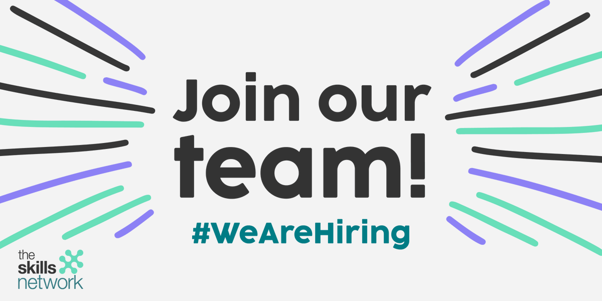 SkillsNetworkUK's tweet image. Hey, we're hiring! 📢

Are you looking for new opportunities? Great! We've got a number of remote, hybrid &amp;amp; office-based roles available across different areas of our business.

Check them out &amp;amp; apply today 👉 bit.ly/3H0e2fu

#Careers #Vacancy #Hiring #Jobs #Yorkshire