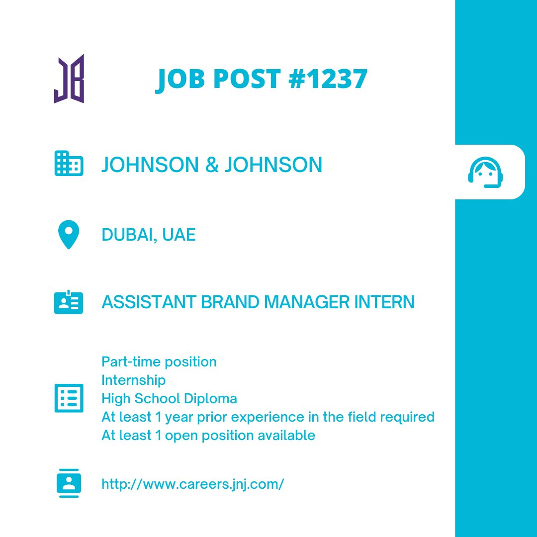 BTSARMYJobBoard's tweet photo. #BAJBUAE #BAJBInternshipJP
DUBAI, UAE
https://t.co/5VJMx4E1Oc
#BAJBMarketing
ARMYs, kindly contact the job poster / hiring party directly for more information. ☺️
Good luck! 💜 https://t.co/T6M4h08vMM