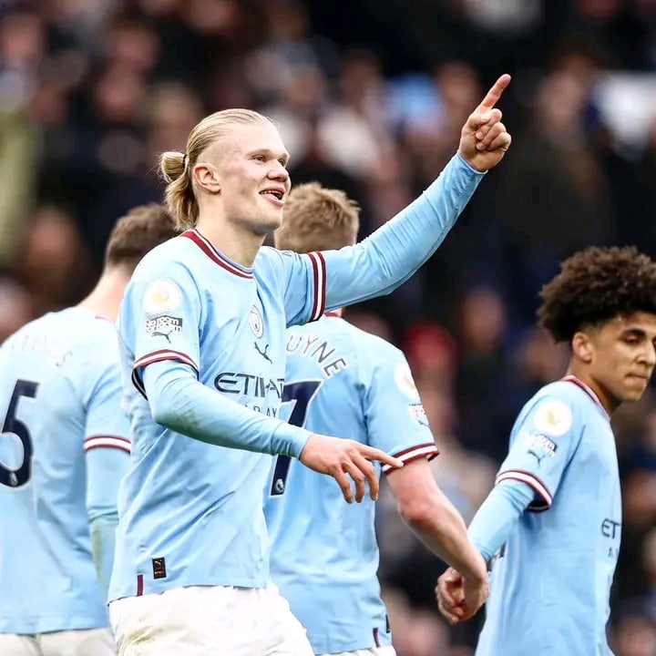 firstbetng's tweet photo. It’s already four hattricks this season for Erling Haaland.

What a player!

#firstbet #firstbetng #NowTheGameIsYours #sports #soccer #football #mancity  #erlinghaaland https://t.co/ca9NX09u65