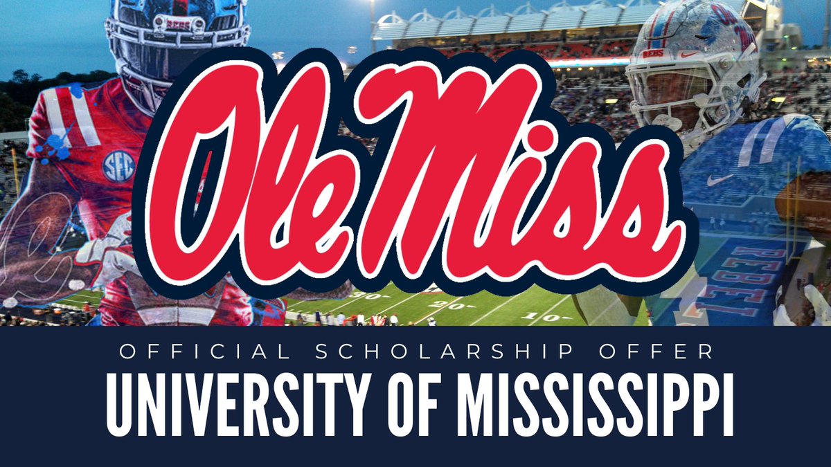 I am blessed to receive an offer from Ole Miss. #blessed #grateful <a href="/StefanMcClure21/">Stefan McClure</a> <a href="/recruitcoachmc/">Mike Clayton</a> <a href="/adamgorney/">Adam Gorney</a> <a href="/BrandonHuffman/">Brandon Huffman</a> <a href="/GregBiggins/">Greg Biggins</a>