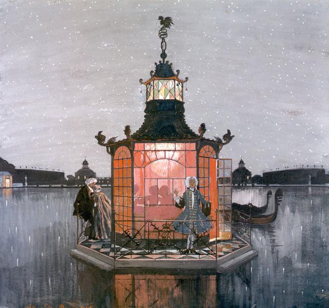 ManuelaDora's tweet photo. "Chinese Pavilion - Jealous" by Alexandre Benois, 1906.

@albertopetro2 @ZanelliNadia @BaroneZaza70
@karmendida @ampomata @neblaruz @BrindusaB1
@DavLucia @LunaLeso @augustin_gut @smarucci461
@AlessandraCicc6 @valerioLivia @yianniseinstein
@svetlana_soroka

#art #painting https://t.co/Uy6USd2tyu