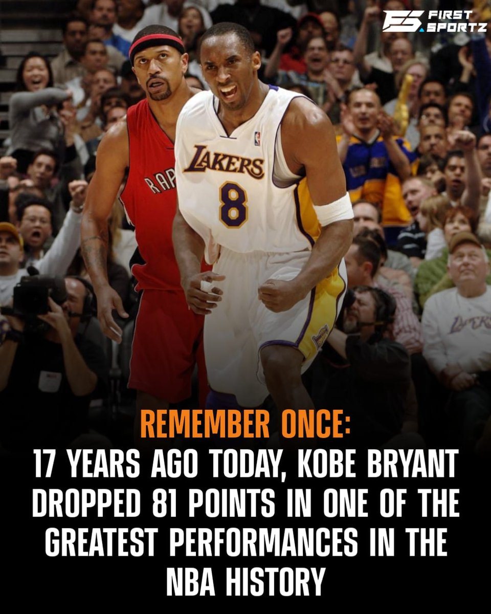 FS_NBA1's tweet photo. One of the most historic performances in the history of the NBA ever. 
@kobebryant @Lakers @NBA @NBAHistory 

#NBA #LakeShow #Lakers #KobeBryant #81Points #mambamentality https://t.co/1RaxYoV5j3