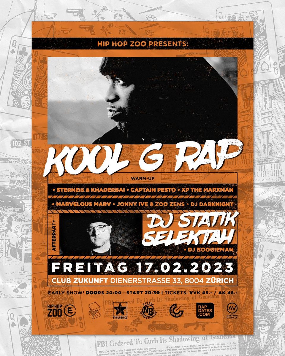 Catch us live in #zurich with the legandary #koolgrap and @StatikSelekt FEB 17TH 2023 
#SWITZERLAND #MIJOMUSICRECORDS 
💥💥💥💨💨💨