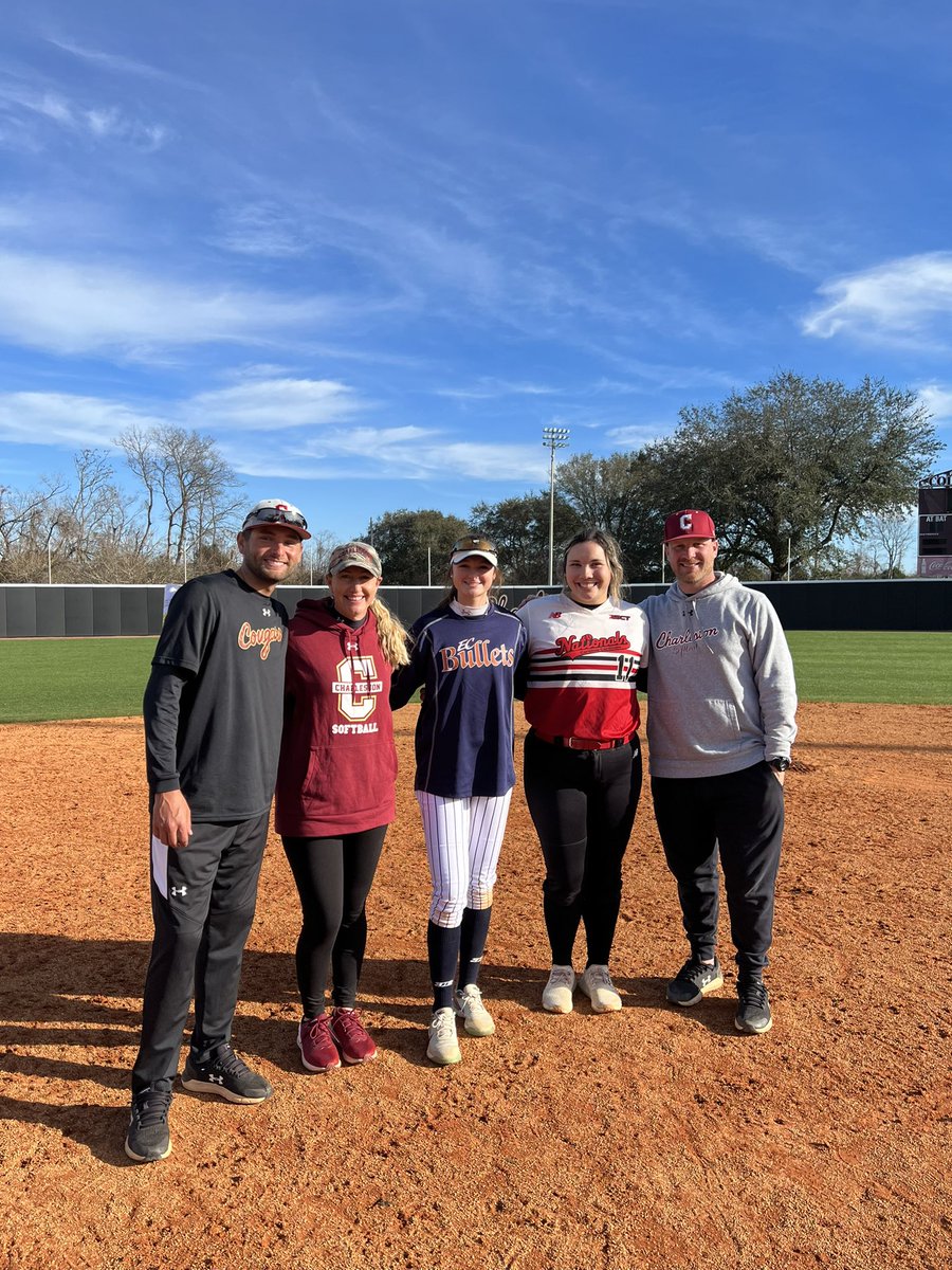 kaytlinwasup5's tweet photo. I couldn’t be more excited about being a Coug in the fall! #letsgobaby #cofcbound @CofCSoftball Thank you @CoachLynch20 @CoachBurns17 and @JakeCombs_ for a great camp. I can’t wait to get going. @SavannahLockh19 Great seeing one of my future teammates. #GoCougs https://t.co/ulcrrFe5sk