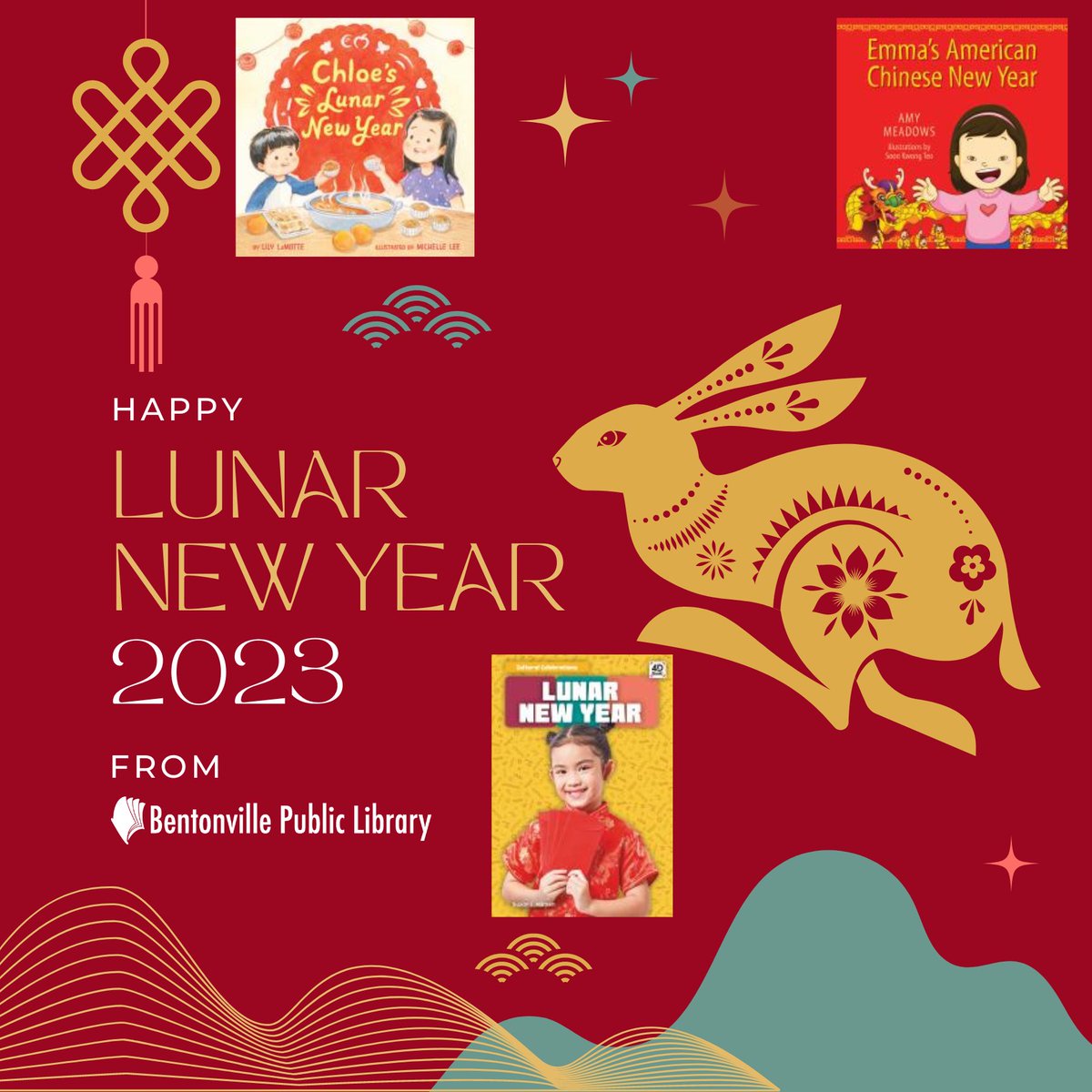Happy Lunar New Year and happy year of the Rabbit! Xin nian kuai le! Learn about the lunar new year and more at the Library.
#BPL #Library #LunarNewYear #holiday