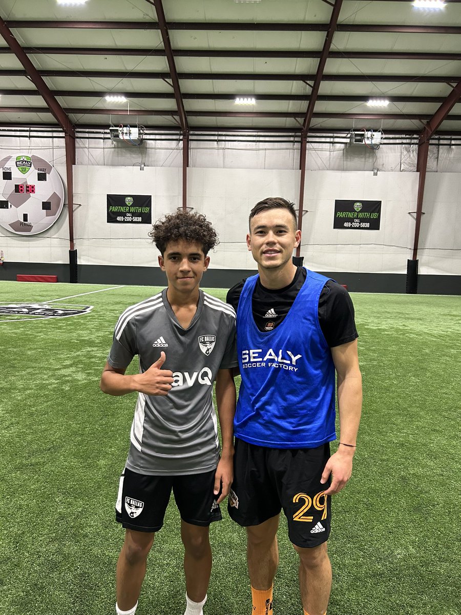 Training with pros <a href="/SealySoccer/">Scott Sealy</a> <a href="/SamJunqua/">Sam Junqua</a>