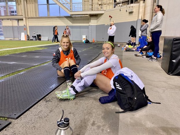 Getting to work with some great coaches at Colin Carmichael’s OSU Elite Winter ID camp! Blessed to have this opportunity and to be sharing it with Marybeth! <a href="/CowgirlFC/">OSU Cowgirl Soccer</a>