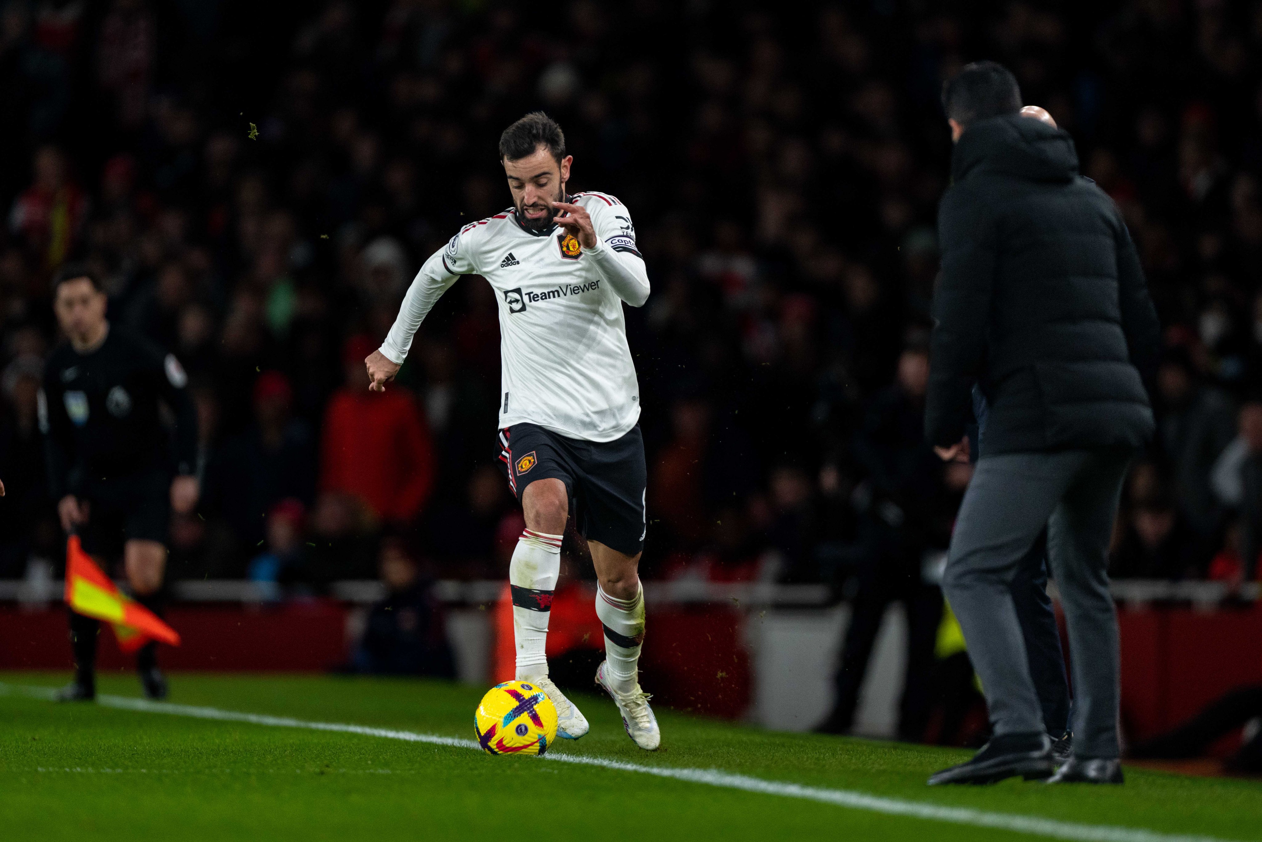 Bruno Fernandes on the ball.