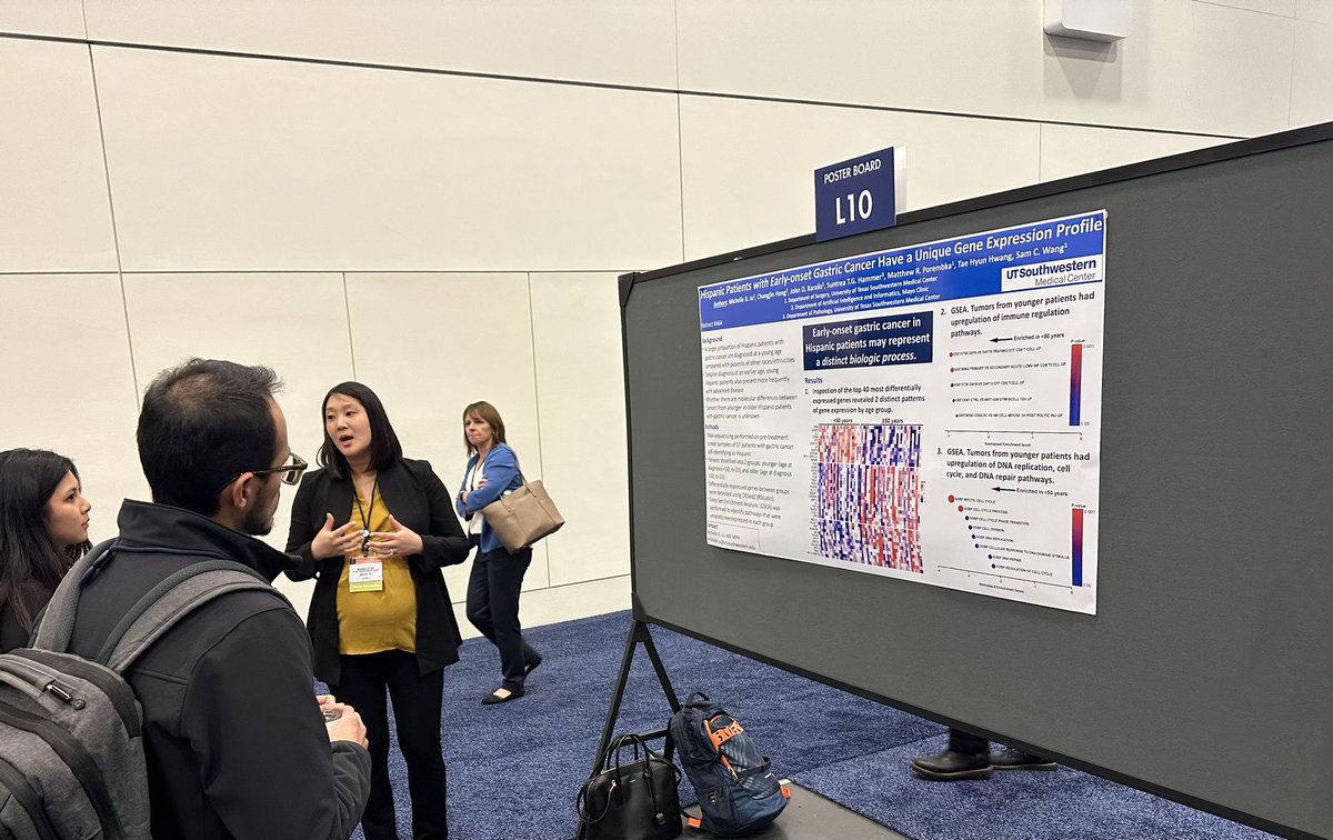 Patricio Polanco (@patriciopolanc0) on Twitter photo I enjoyed in-person <a href="/ASCO/">ASCO</a> #GI23 meeting after a few years. Excited to see <a href="/UTSW_Surgery/">UTSW Surgery</a> residents <a href="/GilbertZMurimwa/">Gilbert Z Murimwa, M.D.</a> <a href="/JohnDKaralisMD/">John D. Karalis MD</a> & MichelleJu presenting their great work <a href="/SamWangMD/">Sam C. Wang</a> <a href="/utswcancer/">UTSW Simmons Cancer Center</a>
<a href="/UTSWSurgeryLife/">UTSW Surgery Residents</a> @UTSWNews I enjoyed in-person <a href="/ASCO/">ASCO</a> #GI23 meeting after a few years. Excited to see <a href="/UTSW_Surgery/">UTSW Surgery</a> residents <a href="/GilbertZMurimwa/">Gilbert Z Murimwa, M.D.</a> <a href="/JohnDKaralisMD/">John D. Karalis MD</a> & MichelleJu presenting their great work <a href="/SamWangMD/">Sam C. Wang</a> <a href="/utswcancer/">UTSW Simmons Cancer Center</a>
<a href="/UTSWSurgeryLife/">UTSW Surgery Residents</a> @UTSWNews