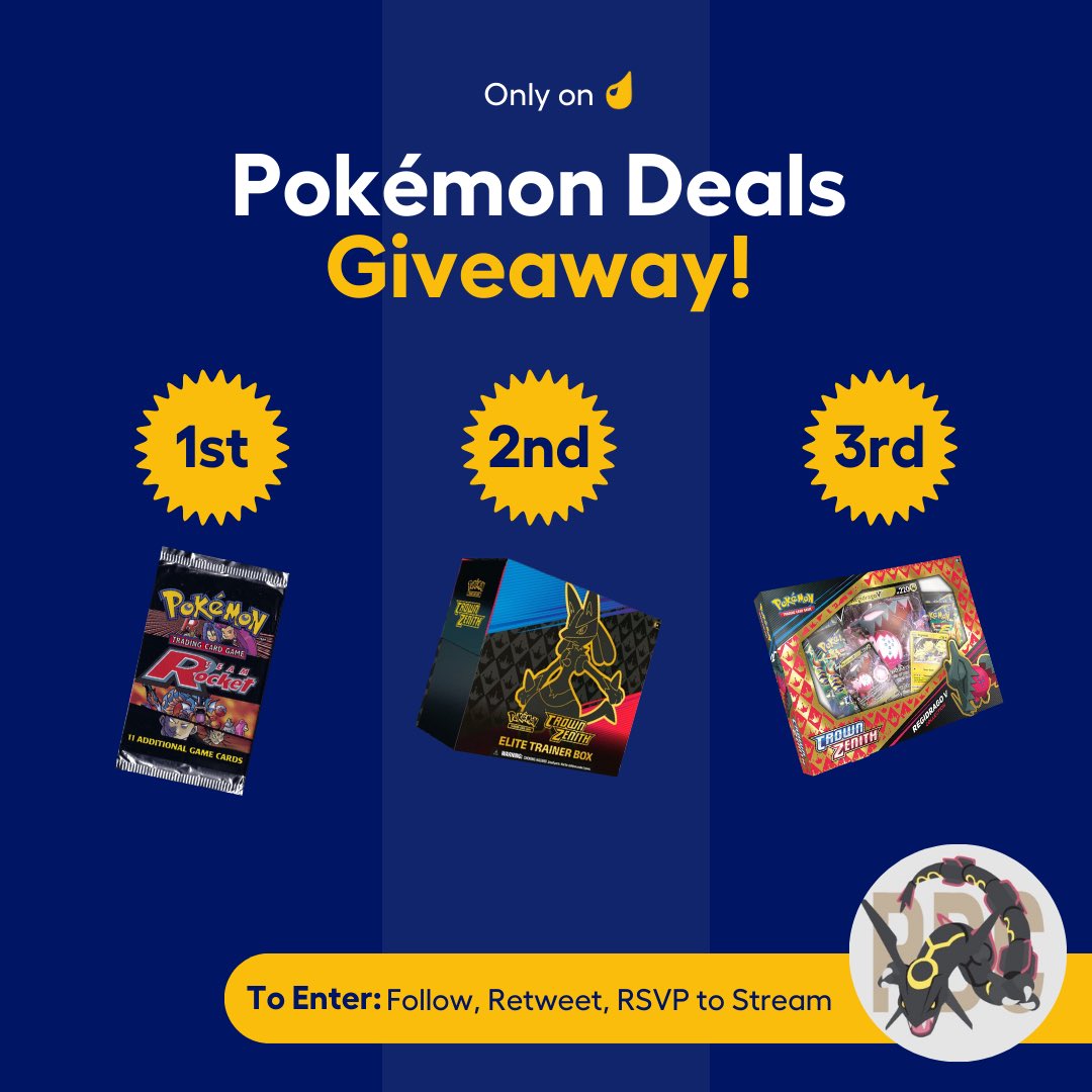 pdc_adrian's tweet photo. We’ve teamed up with Drip to bring you a giveaway stream on featuring Vintage, Crown Zenith, and more!

✅ Like &amp; RT
✅ follow @dripshop_live + @deals_pokemon 

ADDITIONAL entries: https://t.co/0e3f81BCCF

🔔 Winners drawn live on Feb 2nd. https://t.co/RpCoEyWcKo
