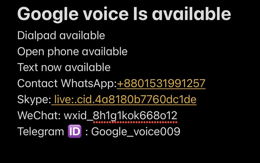 seller_googlev's tweet image. #Googlevoice
#textnow
#dialpad
#openphone
