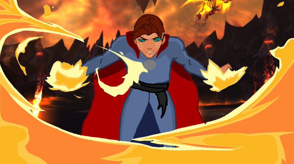 Ronno376's tweet photo. Dr strange the flame Giant https://t.co/2KIyQo5xy3