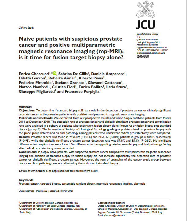 EnricoCheccucci's tweet photo. ‼️Our research on prostate biopsy strategy is enriched with a new RCT on @MUN_journal
TB +homolateral SB  is not inferior to TB + bilateral SB fo PCa DR

👉Editorial https://t.co/DnAEmJwwZm

👉Retrospective study https://t.co/WXbIrzc2V4

👉Propective RCT https://t.co/9VT7HF1Sxp https://t.co/AIsUxekRM2