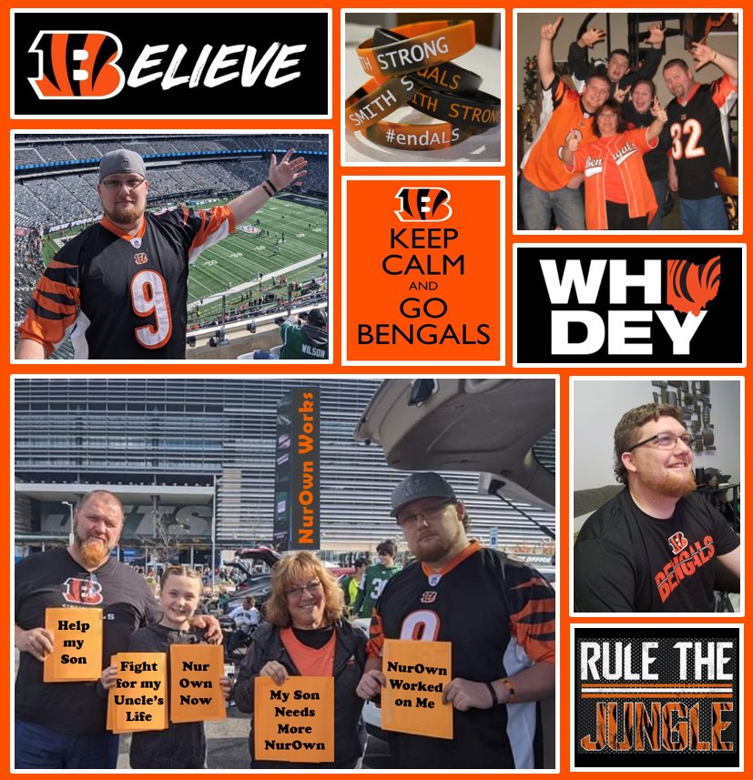 Lifelong #Bengals fan needs help

Josh has fatal #ALS 
#NurOwn halted his paralysis but he needs more

Tell Congress that FDA must let Josh &amp; his #Neurologist testify how #NurOwnWorks

bit.ly/ALS_Congress

#WhoDey #RuleTheJungle #WhoDeyNation #CINvsBUF #CincinnatiBengals