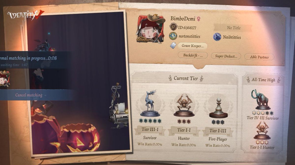 desolatedilf's tweet photo. I'm playing Identity V. Fancy a game? https://t.co/gqqLtEGFWl