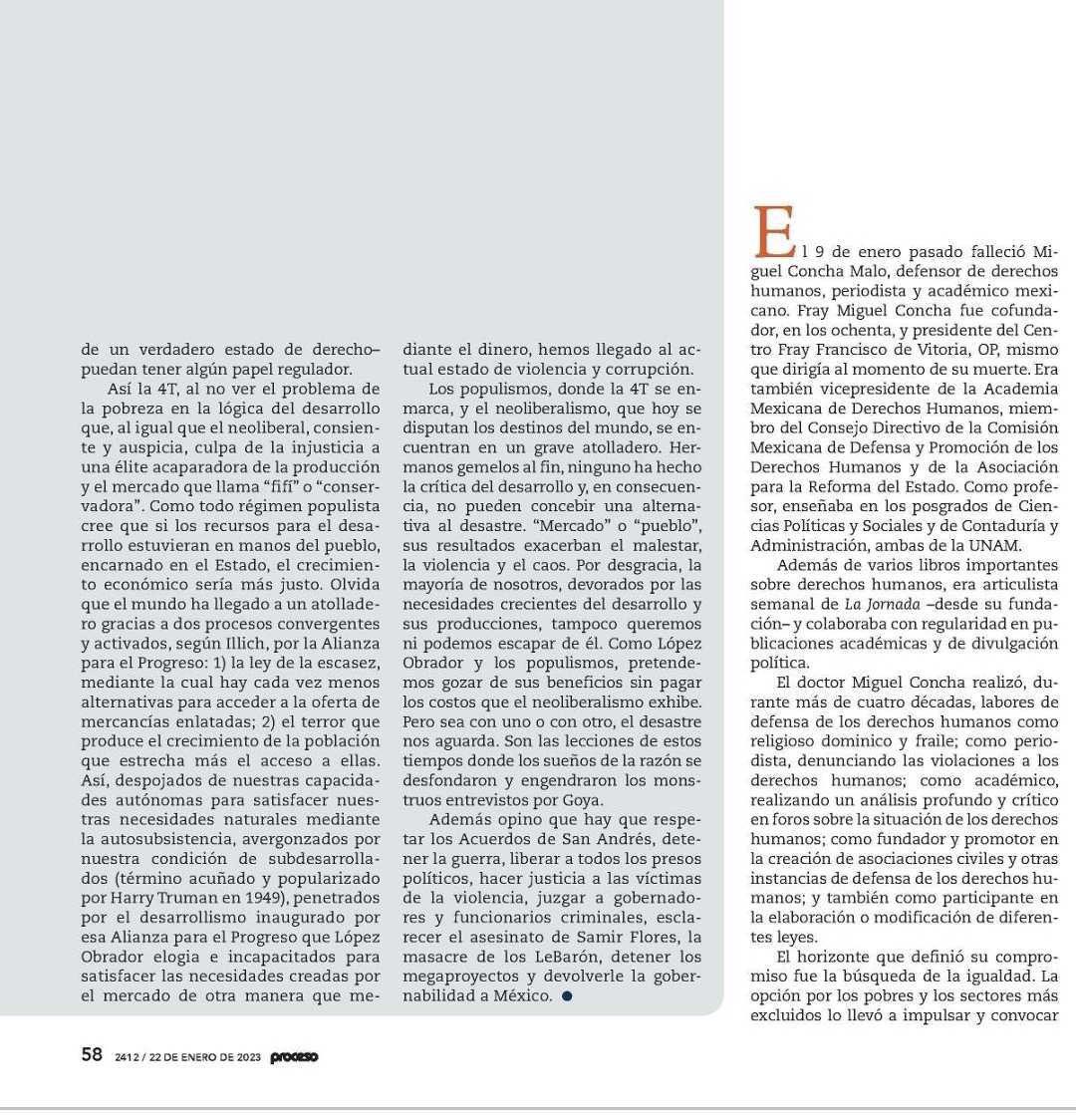 AAncheita's tweet photo. Buen domingo, dejo con ustedes mi columna en Revista @proceso recordando a Don Miguel Concha, no solo su lucha por la igualdad, sino también las risas compartidas que tanto hacen falta en este adolorido país! Un abrazo hasta donde esté! https://t.co/w6AIhIr50U