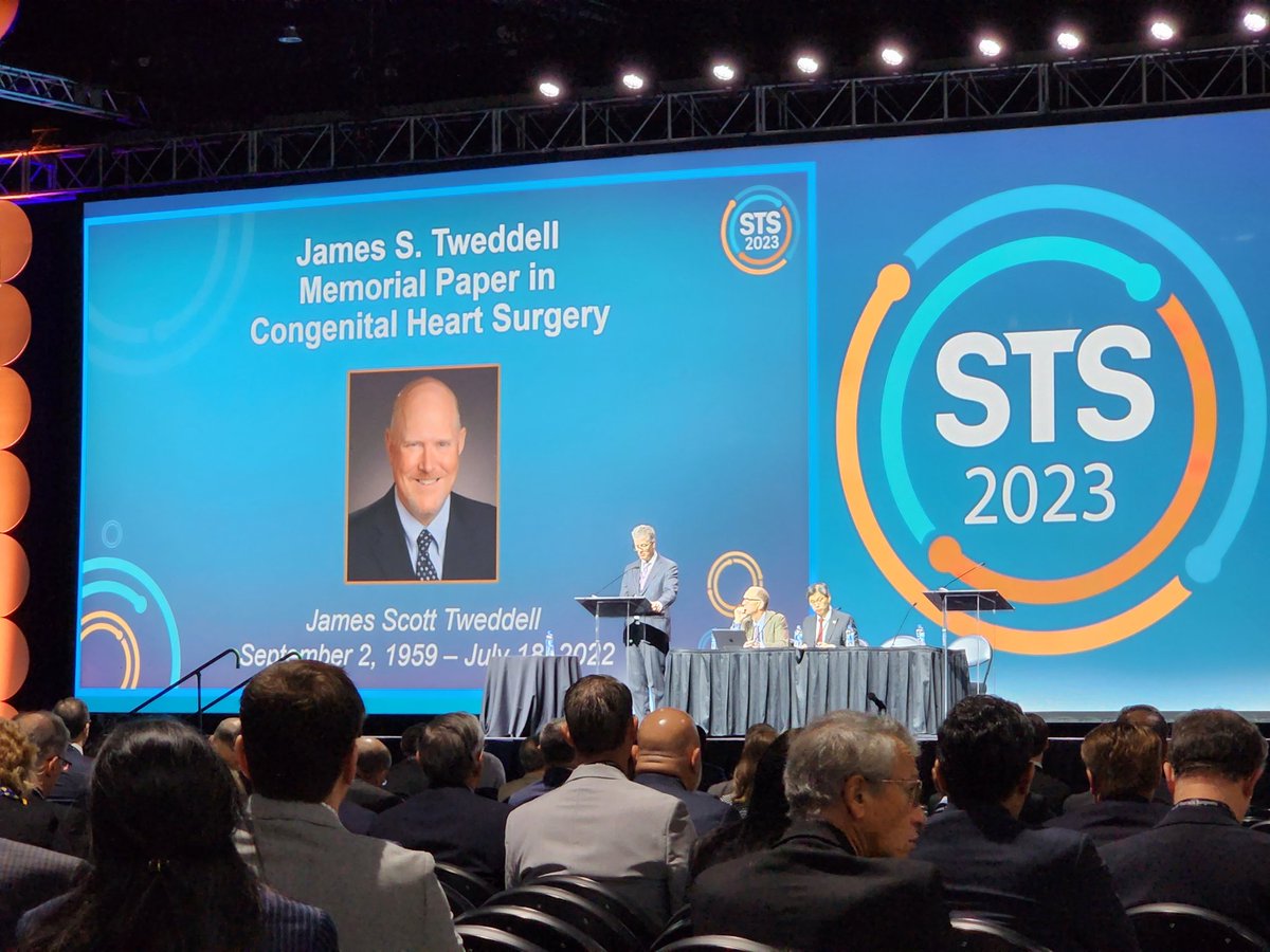 Richard G. Ohye, M.D (@rickohyemd) on Twitter photo David Overman, MD introducing the James S. Tweddell Memorial Paper, named for my late friend and former <a href="/CincyKidsHeart/">Cincinnati Children's Heart Institute</a> congenital heart surgeon. It honors Jim and highlights the top scoring congenital paper at the <a href="/STS_CTsurgery/">The Society of Thoracic Surgeons</a> #STS2023 Annual Meeting. David Overman, MD introducing the James S. Tweddell Memorial Paper, named for my late friend and former <a href="/CincyKidsHeart/">Cincinnati Children's Heart Institute</a> congenital heart surgeon. It honors Jim and highlights the top scoring congenital paper at the <a href="/STS_CTsurgery/">The Society of Thoracic Surgeons</a> #STS2023 Annual Meeting.
