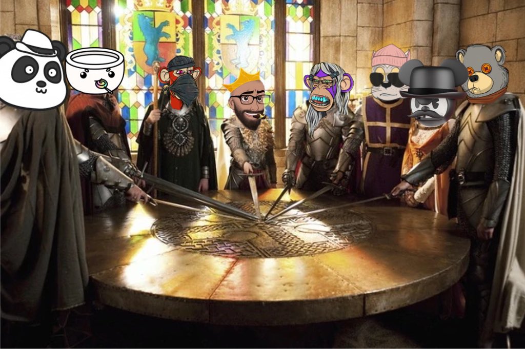 Knights Of The Bullish Table ⚔️🤺⚔️ 2023 is off to one hell of a start! #LFG #FrenlyPandas #DegenToons #CerealClub #AAPES #GoodVibes #NFT #Web3 #BullishAF