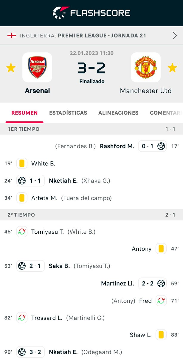 juanchozabala's tweet photo. El que no vio este partido se ha perdido del mejor enfrentamiento de lo que va de temporada @Derlowen10 @nitrofm7
@JoseAlep1 Arsenal - Manchester Utd 3:2

Más información: https://t.co/rgnRuQGlgh https://t.co/Na6i1UdRAL