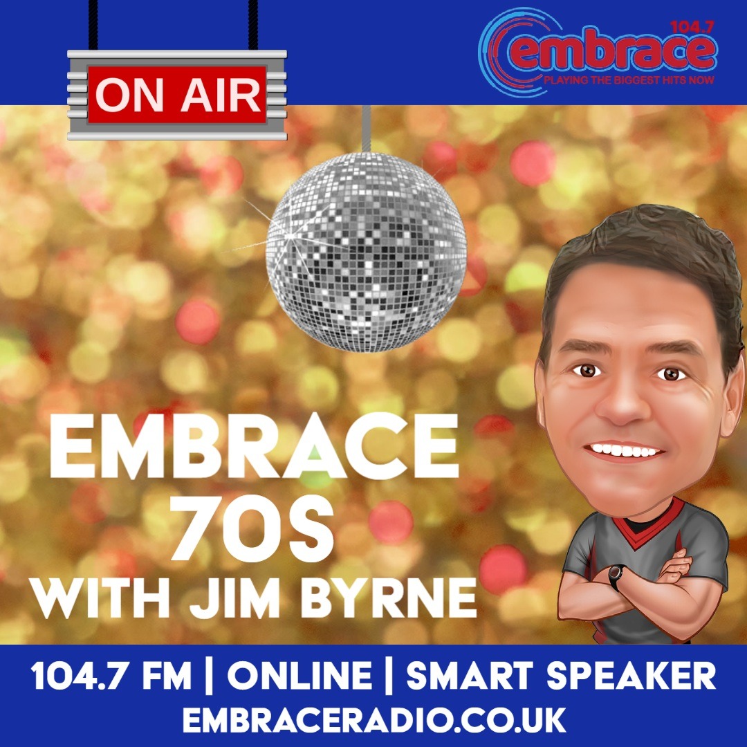 It's time to relax with Jim Byrne's "Songs of The 70s" now on Embrace!
📻 104.7FM in Northamptonshire
🖥️ Listen Online @ embraceradio.co.uk
👂 "Play Embrace Radio"