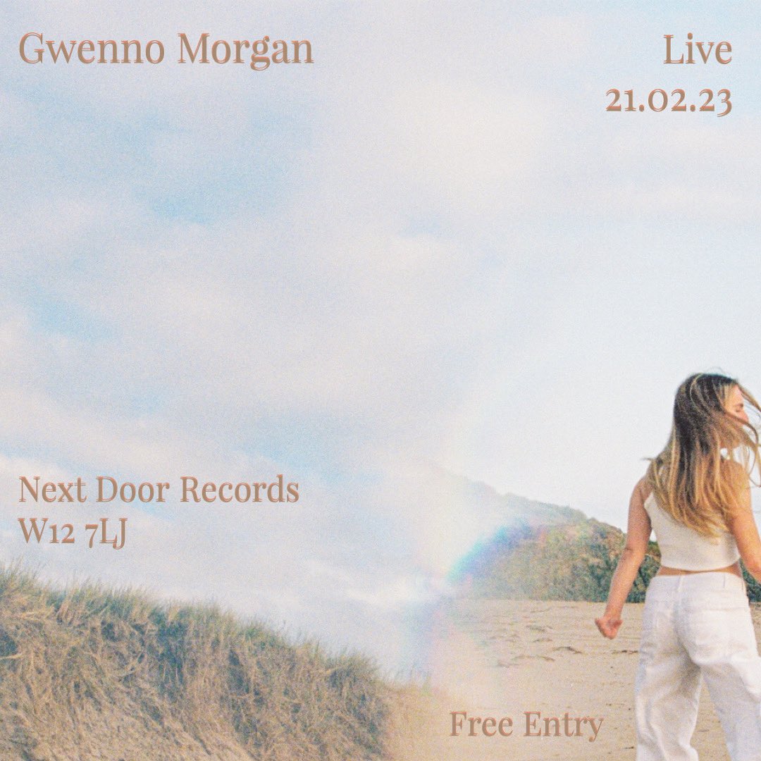 Dod nôl i @nextdoorrecords_ i berfformio miwsig gwreiddiol gyda band hyfryd mis nesa 
｡･:*:･ﾟ★ ｡･:*:･ﾟ☆ 
Returning to lovely @nextdoorrecords_ to play my music with a beautiful band next month ~ come down for some instrumental escapism🎹

📷: <a href="/dionjones/">dionjones</a>