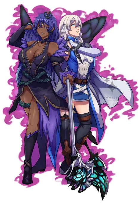 Commission done!  #oc fallen units duo for  thank you for your patience!!  