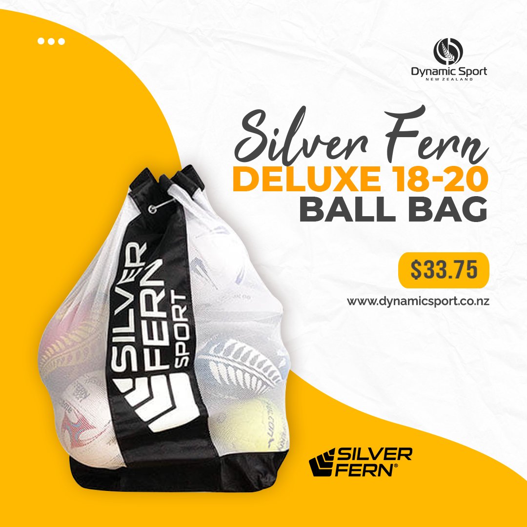 DynamicSportNZ's tweet image. Silver Fern Deluxe Ball Bag 18-20 Ball - $33.75  ➡️ bit.ly/3QX9xHa

#DynamicSportNZ #sportsshop #sportsgear #fitnessgear #gearingkiwisup #silverfern #silverfernballbag