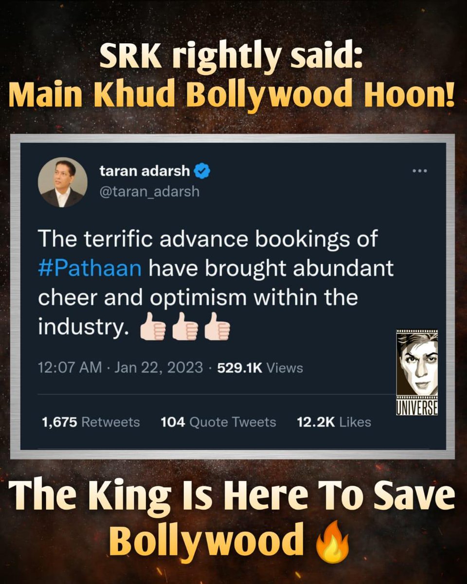 pikusinghsrk's tweet photo. #PathaanAdvanceBooking :-

Day 1
India Gross 20cr 
6 lakh+ Ticket Sold 🔥🔥

Day 2
India Gross 
India Gross 11.56Cr
3.84 lakhs Ticket Sold 🔥

Total = 31.56 Cr.😍🔥
#Pathaan #PathaanAt6AM @iamsrk #SRK𓃵 #ShahRukhKhan @yrf @PathaanTheFilm https://t.co/mbz3E3ZdBS
