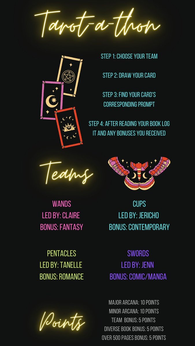 tarotathon's tweet photo. Are you ready for a tarot inspired readathon? Come join us February 1.

#tarotathon https://t.co/FXaNpIbiuo