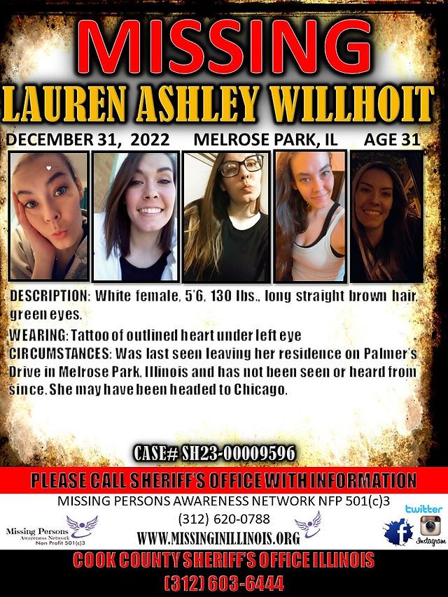 Where is Lauren Willhoit? 
#MELROSEPARK
#ILLINOIS