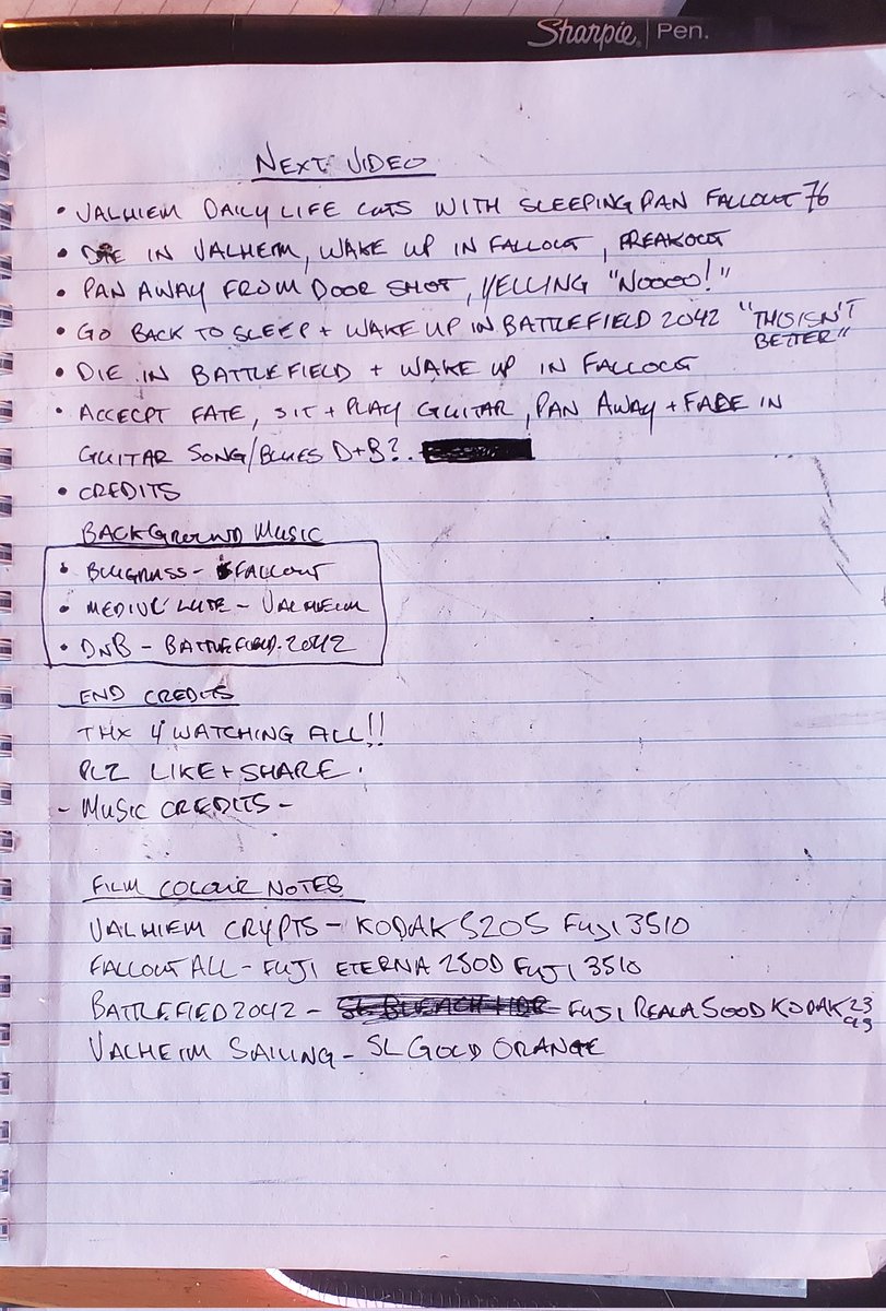 a5oNGaming's tweet image. I maybe a modern video editor but I still write it all down ol&apos;skool
#Editors #editorsnotes