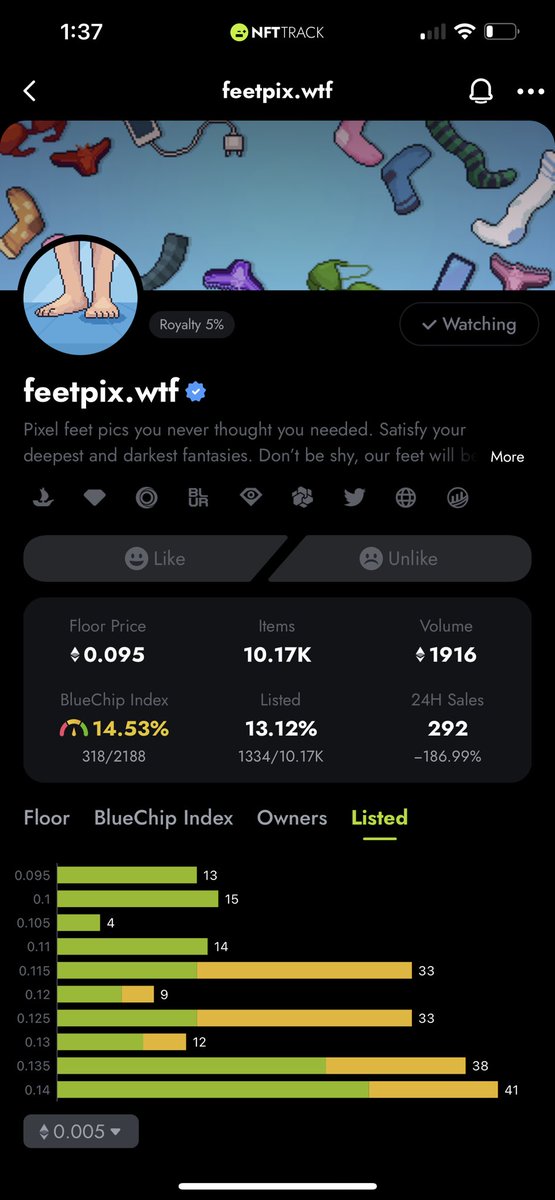 The Pump Is over! <a href="/feetpixwtf/">feetpix</a> is going to zero. A slow painful death to zero. Keep dumping. Get Rid of your Feet ASAP, before you can’t sell them. Or just just rid of them for their true value 0 ETH &amp; transfer them to this dump wallet: 
0xbEFC5863438782E0AD8F09168880D7f7B9251a78