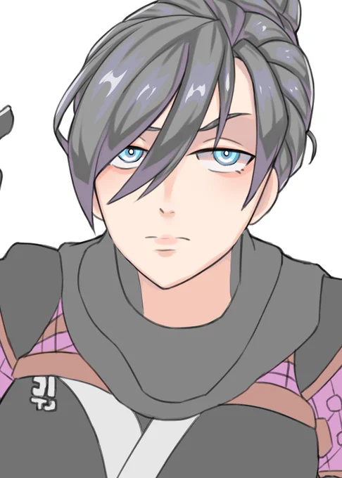 前に描いたレイスさん塗ってる 