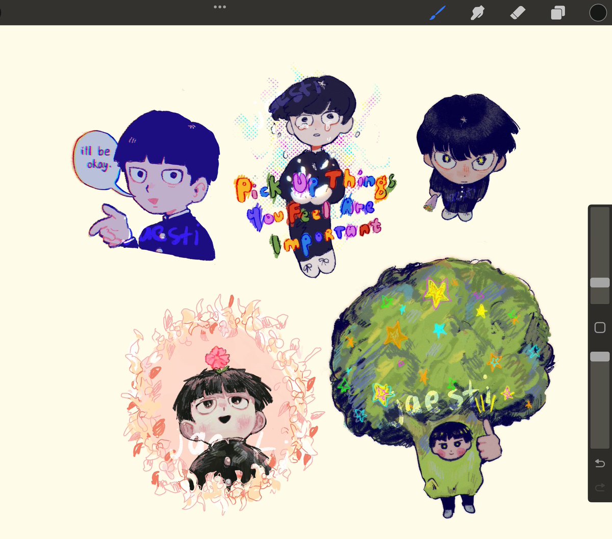 bowl cut male focus flower black hair school uniform gakuran multiple boys  illustration images